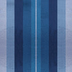 Zoom sur le tissu et les motifs du Hamac bleu horizonte de Hamacio
