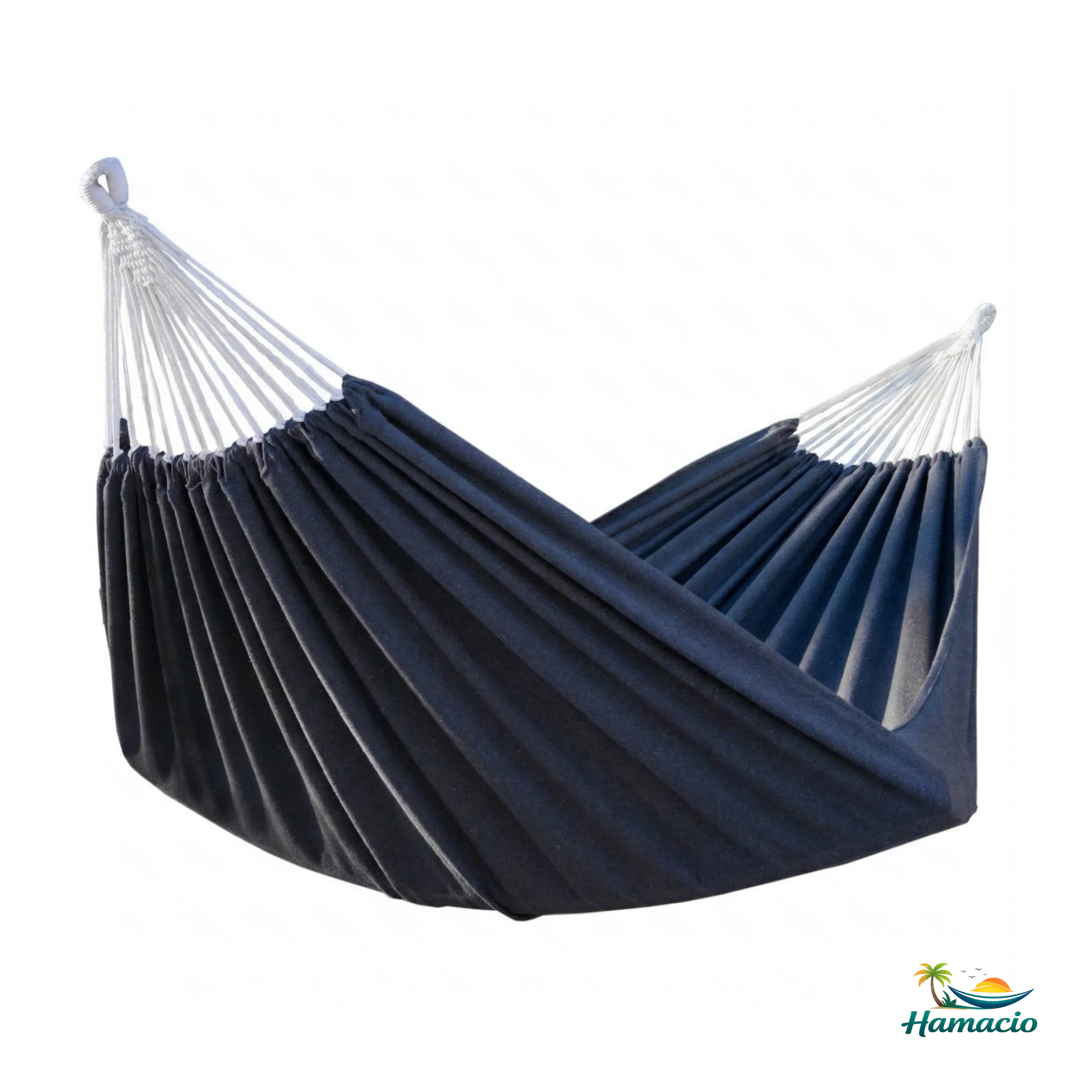Hamac double en coton gris de la collection Suave de Hamacio en 220x160