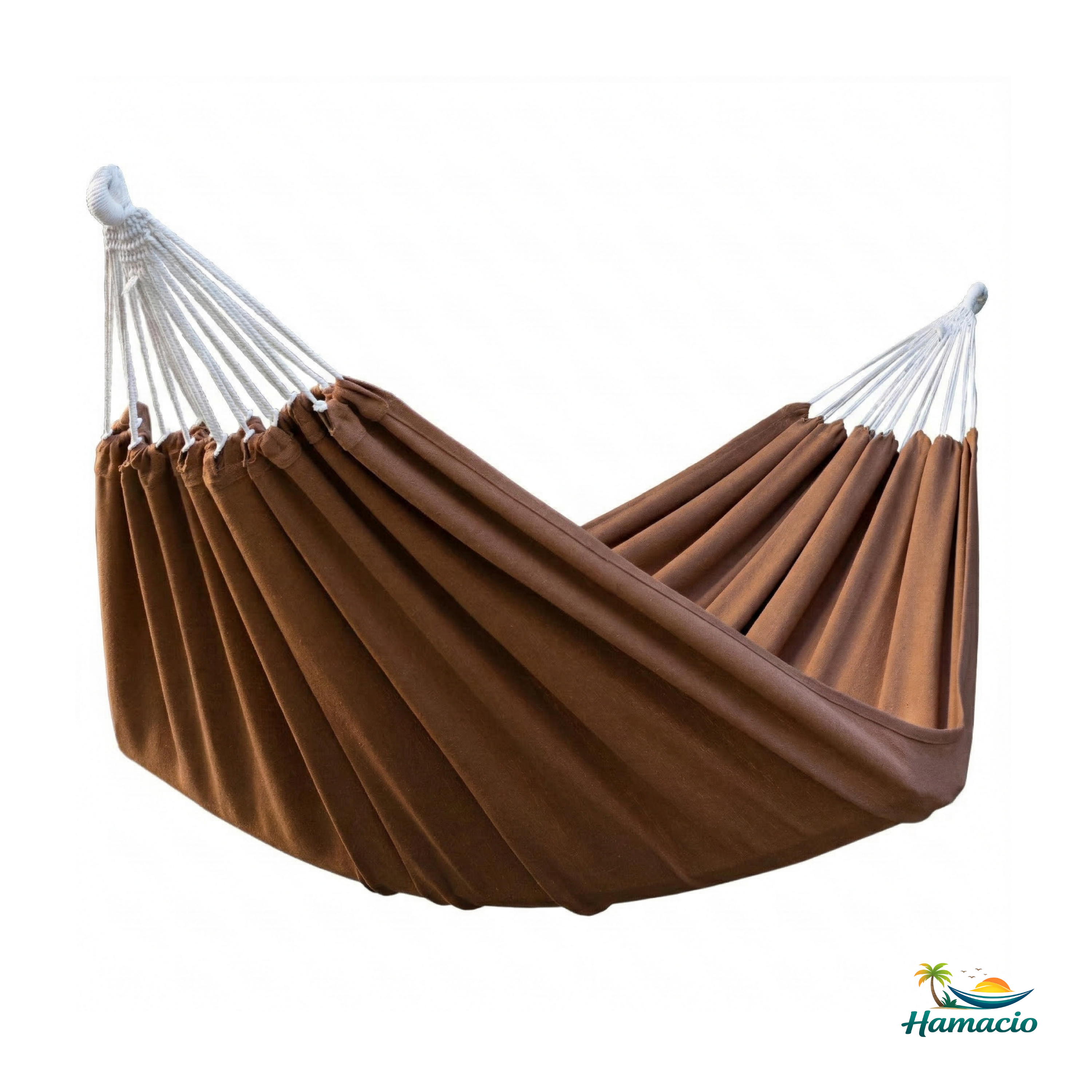 Hamac double en coton marron de la collection Suave de Hamacio en 220x160