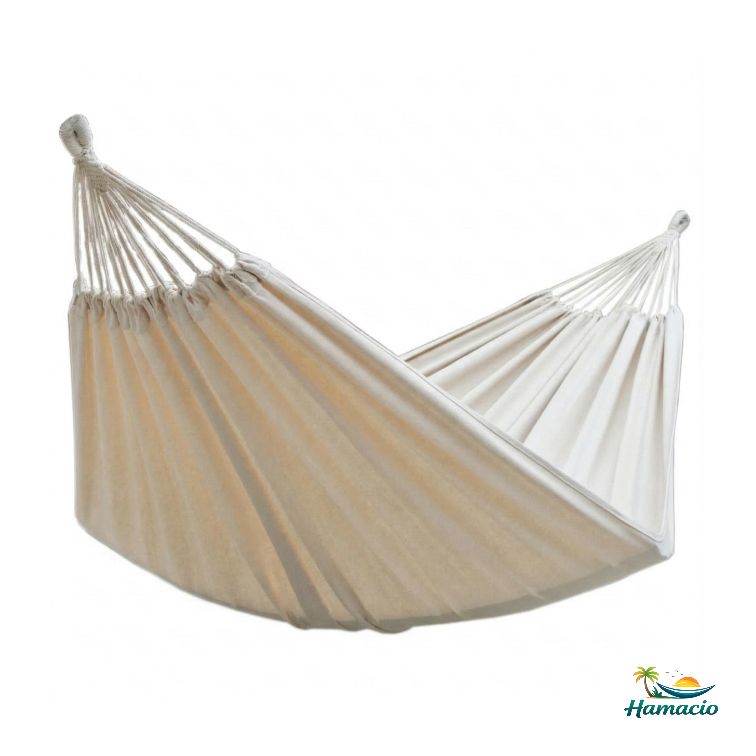 Hamac double en coton beige de la collection Suave de Hamacio en 220x160