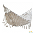 Hamac double beige de la collection macramé taille 220x160