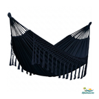 Hamac double noir de la collection macramé taille 220x160