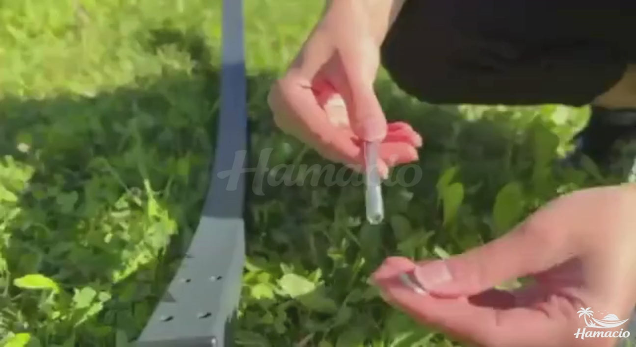 tuto vidéo d'installation des hamacs avec le support compact